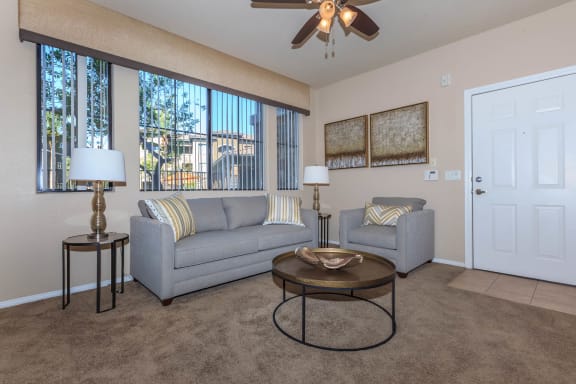 Modern Living Room at The Preserve by Picerne, N Las Vegas