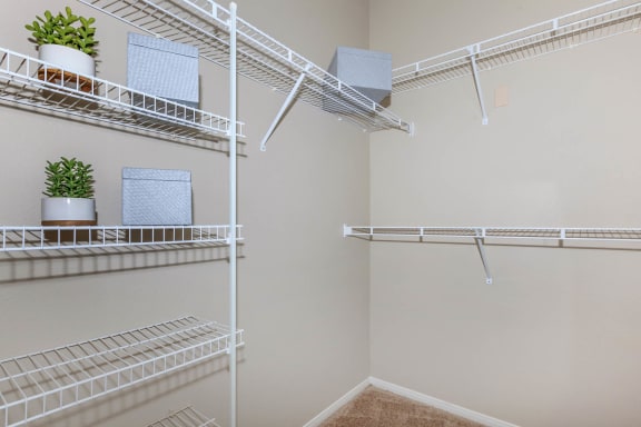 Generous Walk-In Closets With Shelving at The Preserve by Picerne, Nevada, 89086