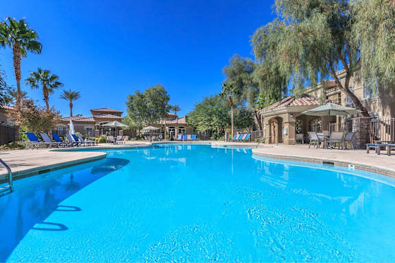 the swimming pool at the resort at governors crossing at The Belmont by Picerne, Las Vegas, NV 89183