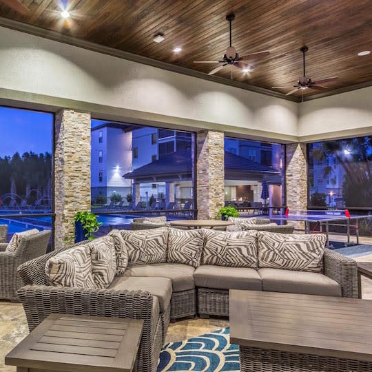 Resident Lounge at The Oasis at Highwoods Preserve, Tampa, Florida