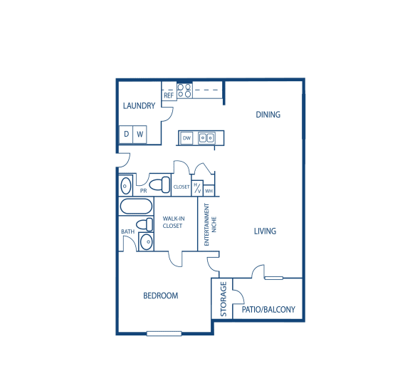 1A Floor Plan at Grand Reserve at Columbus Apartments in Columbus, Georgia, GA