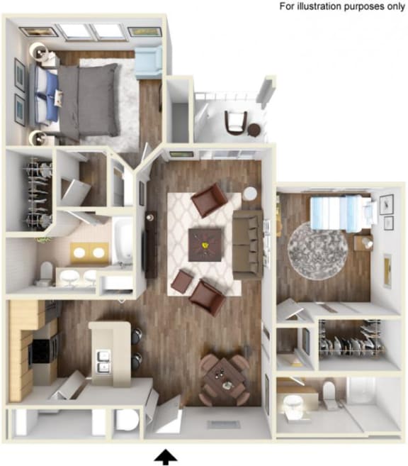 Magnolia 3D Floorplan at Oakleaf Plantation in Jacksonville, FL