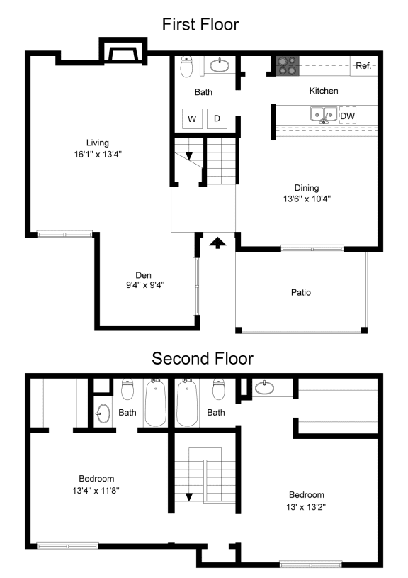 Floor Plan B8 at Davenport Apartments in Dallas, TX
