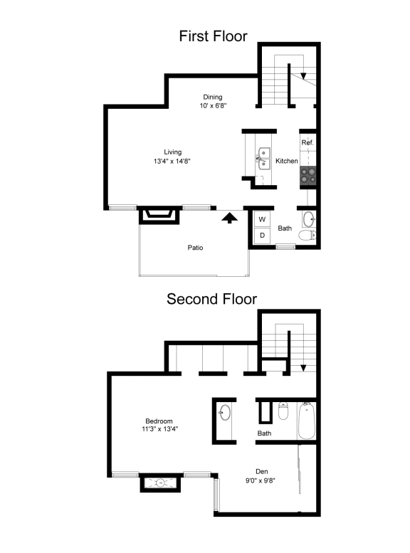 Floor Plan A12 at Davenport Apartments in Dallas, TX