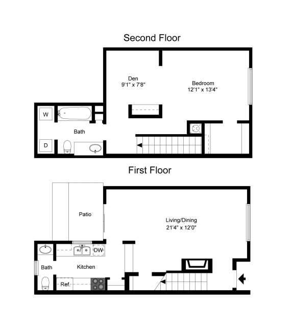 Floor Plan A1 at Davenport Apartments in Dallas, TX