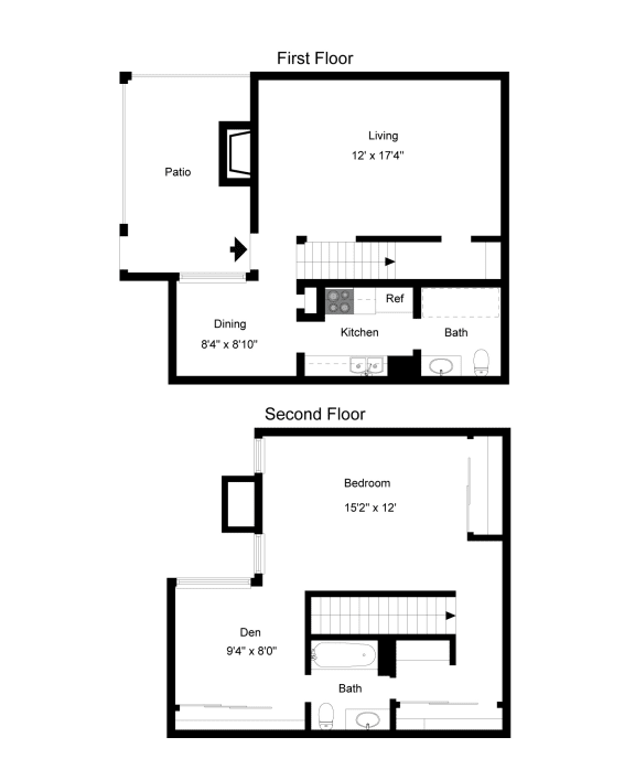 Floor Plan A13 at Davenport Apartments in Dallas, TX