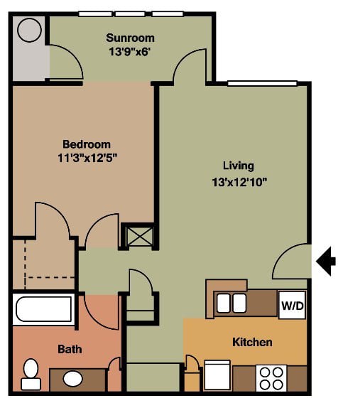 The Jefferson (Traditional) Floorplan at Ultris Courthouse Square