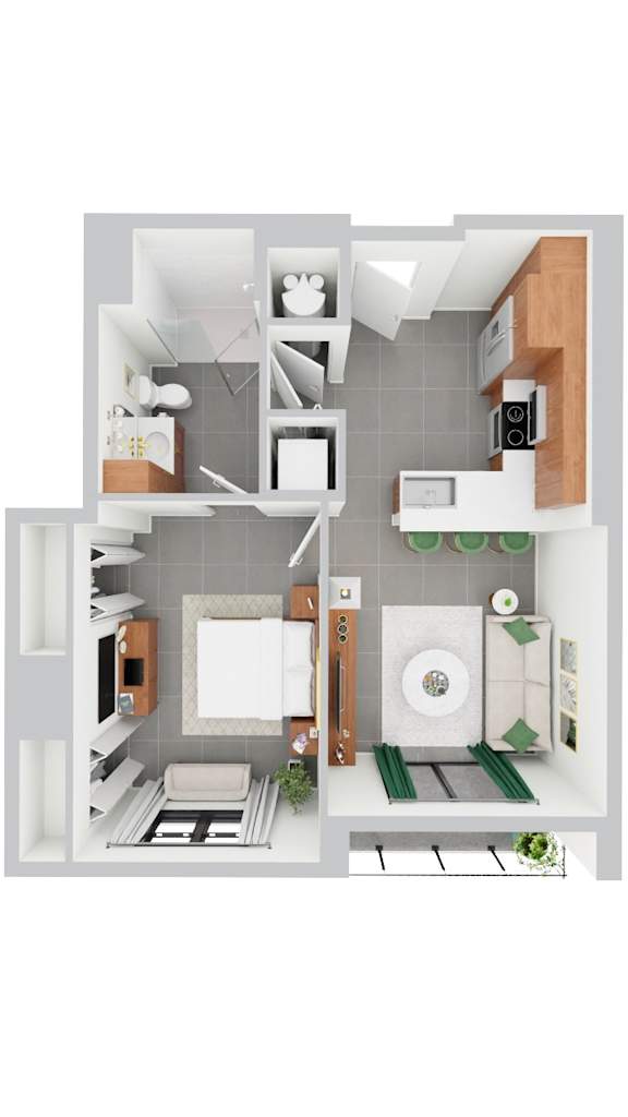 A, 1 bed 1 bath |575 - 589 sq ft | Avlorada on the Bay in North Miami Beach, FL