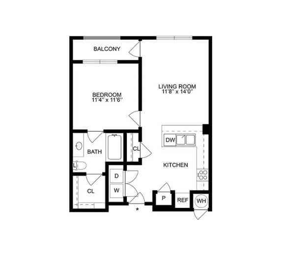 amber floor plan of GreenVue in Richardson, TX