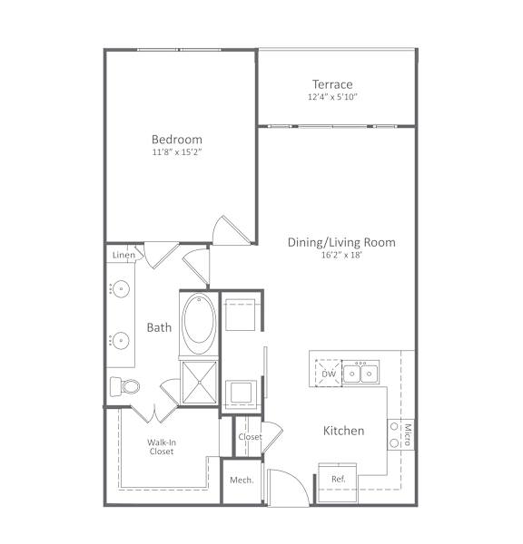 Harlow River Oaks Floor Plan A11, Houston, TX