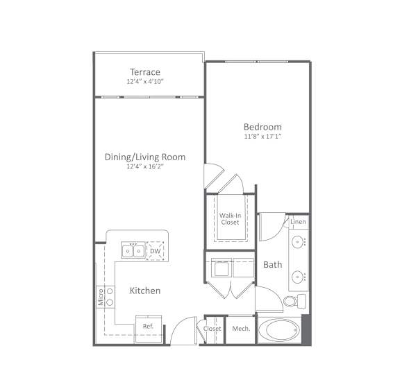 Harlow River Oaks Floor Plan A2, Houston, TX