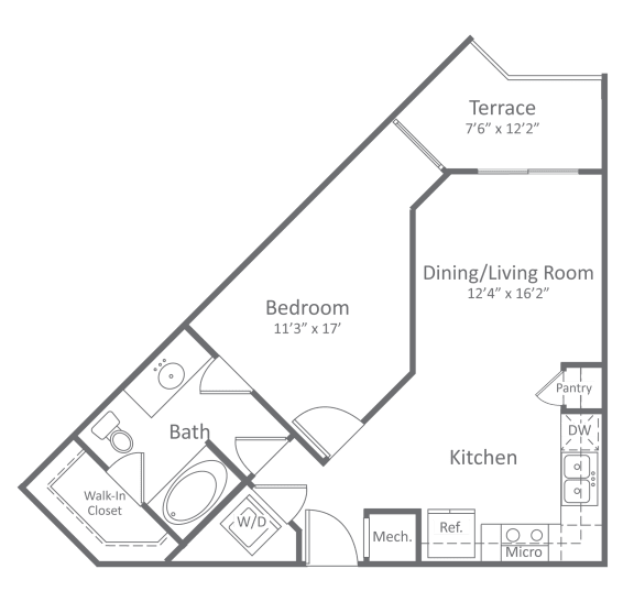 Harlow River Oaks Floor Plan A3, Houston, TX