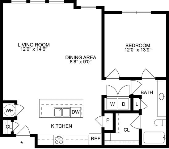 fawn floor plan of GreenVue in Richardson, TX