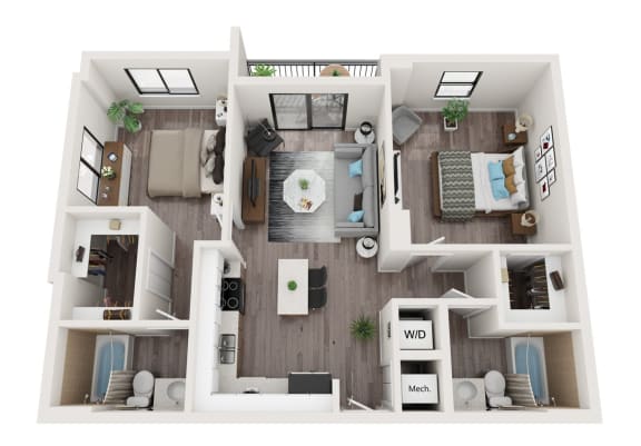B12 Floor Plan at Alameda West, Florida