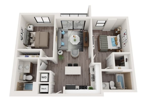 B5 Floor Plan at Alameda West, Florida