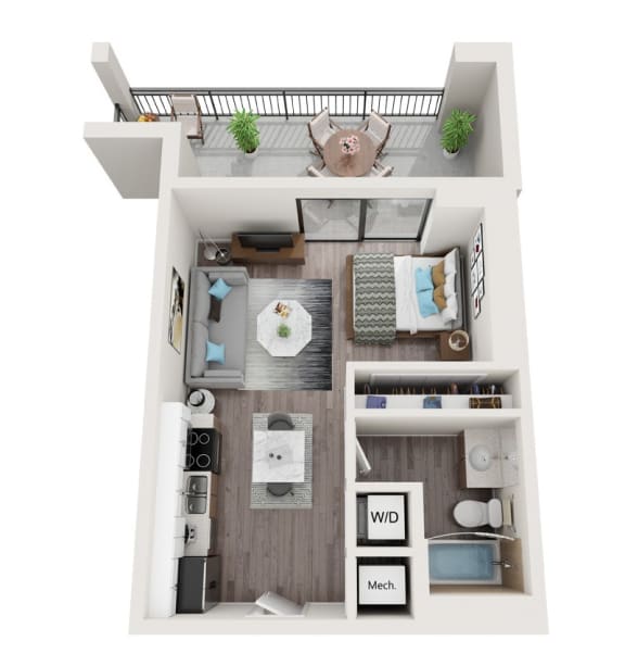 S4 Floor Plan at Alameda West, Florida, 33144