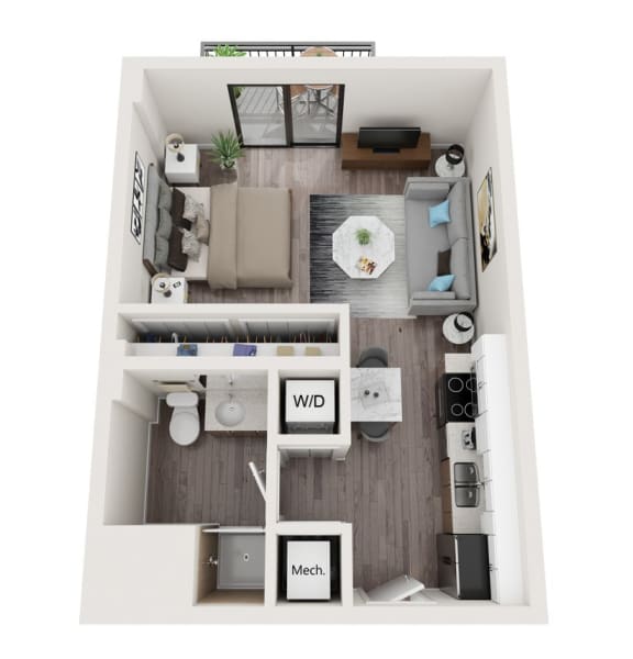 S5 Floor Plan at Alameda West, Miami, FL, 33144