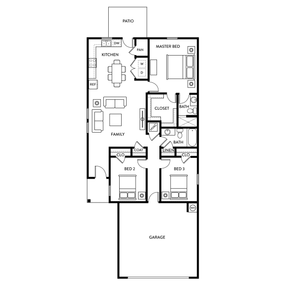 . Floor Plan at Beacon at Clinton Corners, Dade City