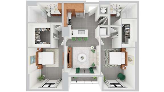 B10, 2 bed 2 bath | 980 sq ft | Alvorada on the Bay in North Miami Beach, FL