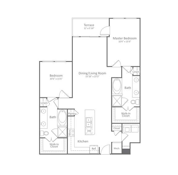 Harlow River Oaks Floor Plan B11, Houston, TX