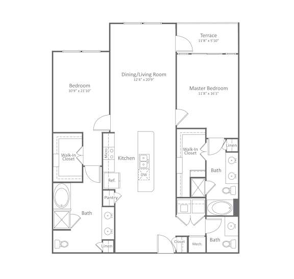 Harlow River Oaks Floor Plan B8, Houston, TX