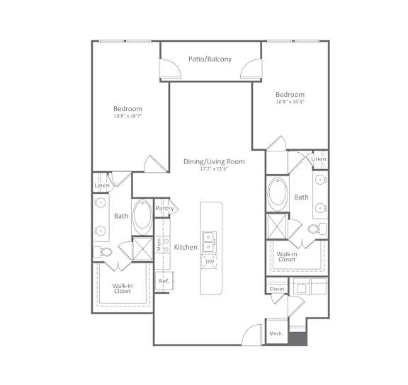 Harlow River Oaks Floor Plan B9, Houston, TX