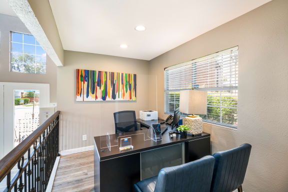 Leasing Desk in Office at Noel on the Parkway Apartments in Dallas, Texas, TX