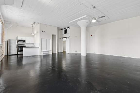 Elm St Lofts in Dallas TX living room