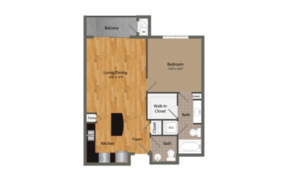 A3 floor plan at Dominion Post Oak in Houston, TX