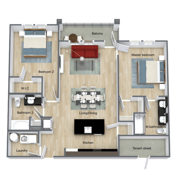 Floor Plans of Dunedin Commons Apartments in Dunedin, FL