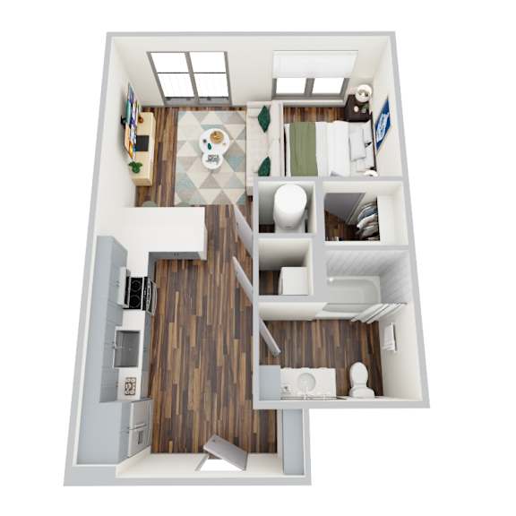 S3, Studio/1Bath, 553 sq. ft. at the Epoch on Eagle Apartments in Denton, TX