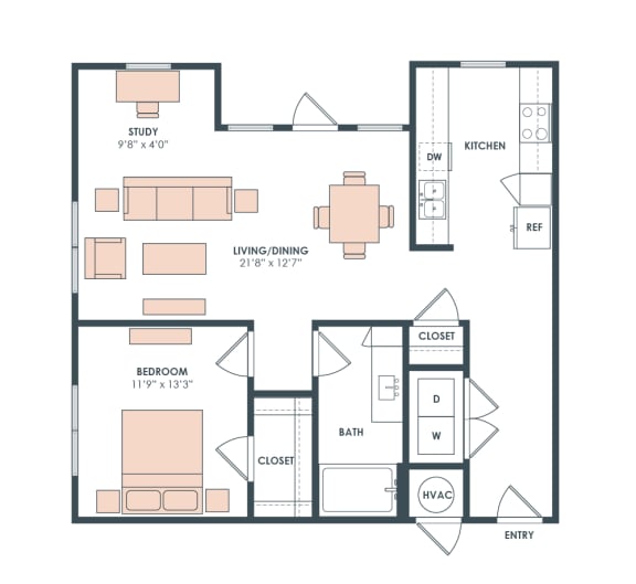 Floor Plans of Era Apartments in Denton, TX