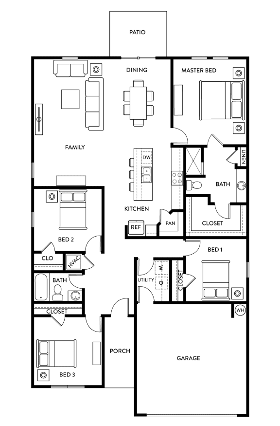 Floor Plans of Beacon at Presidential Heights Rental Homes in Manor, TX