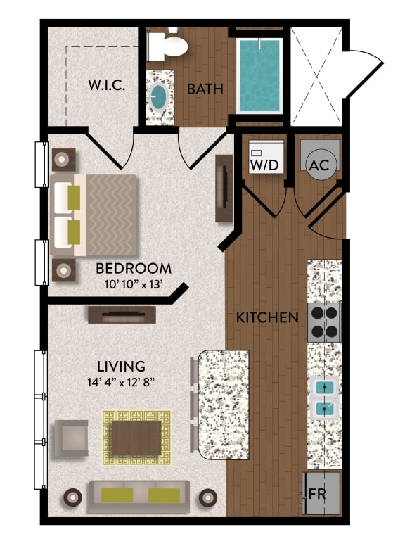 a S2 floor plan of Lumi Hyde Park in Tampa, FL