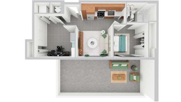 ST-1 | 555 sq ft | Alvorada on the Bay in North Miami Beach, FL