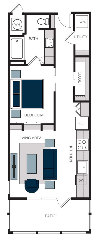 &quot;A&quot; Floor Plan at The Alastair at Aria Village, Georgia