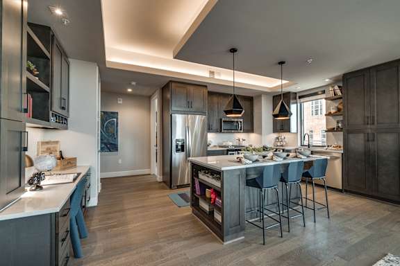 Fully Equipped Kitchens And Dining at The Hamilton, Texas