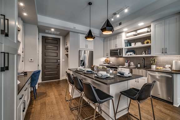 Well Equipped Kitchen And Dining at The Hamilton, Dallas, TX, 75226