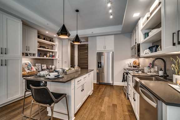 Well Equipped Eat-In Kitchen at The Hamilton, Texas