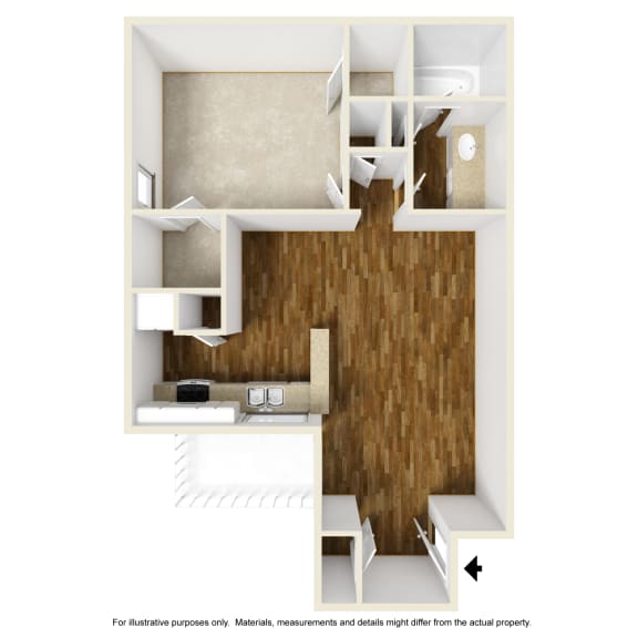 La Costa A1 3D Floorplan at Westdale Hills, Euless TX