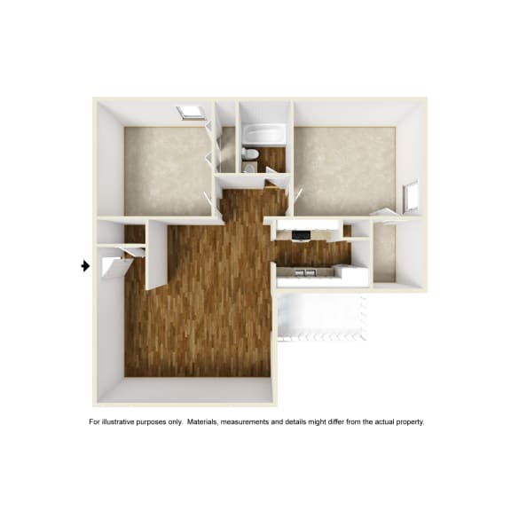 La Costa B1 3D Floorplan at Westdale Hills, Euless TX