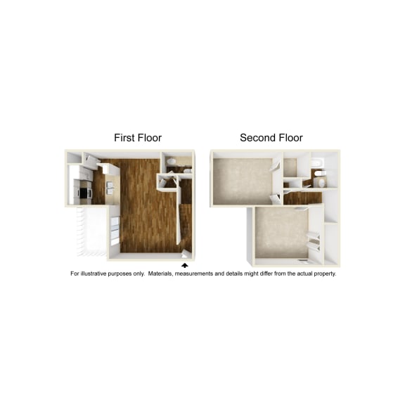 La Costa B3 3D Floorplan at Westdale Hills, Euless TX