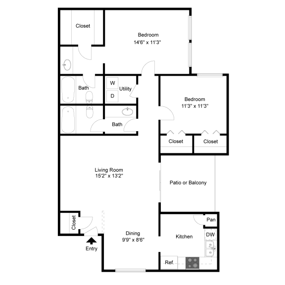 Augusta B1 2D Floorplan at Westdale Hills, Euless TX