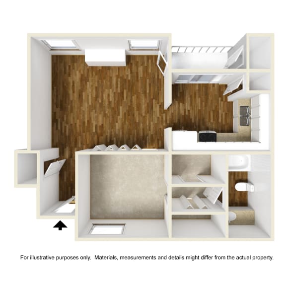 Augusta E1 3D Floorplan at Westdale Hills, Euless TX