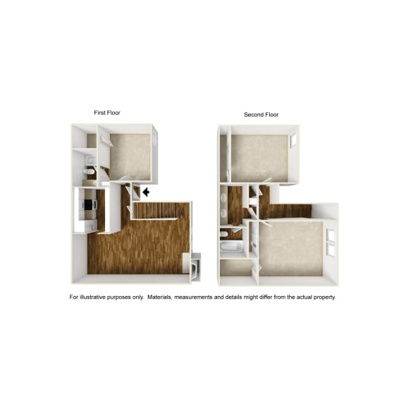 Bonaventure C2 3D Floorplan at Westdale Hills, Euless TX