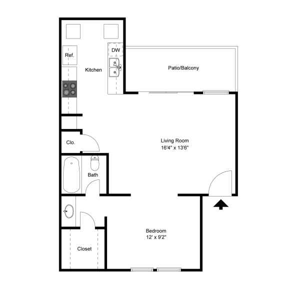 Crooked Stick E1 2D Floorplan at Westdale Hills, Euless TX