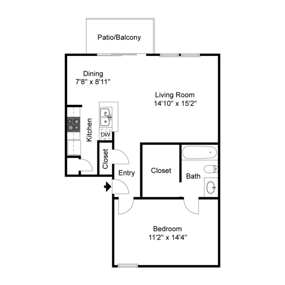 Doral A2 2D Floorplan at Westdale Hills, Euless TX