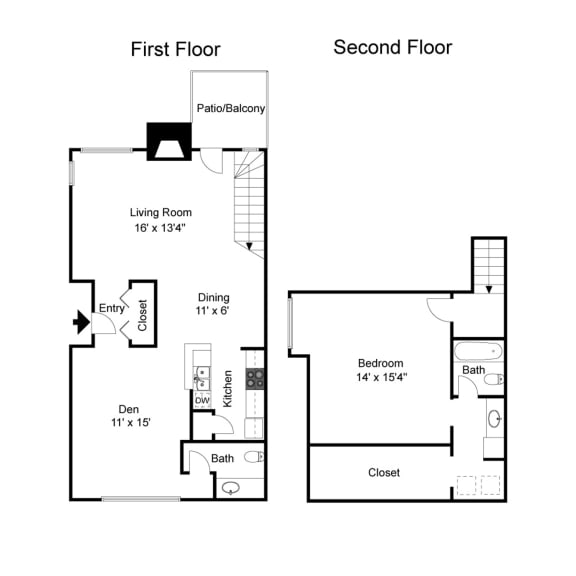 Doral A4 2D Floorplan at Westdale Hills, Euless TX