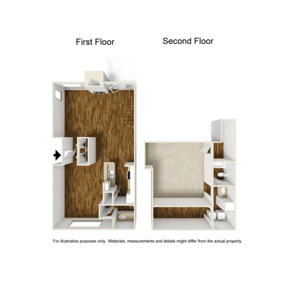 Doral A4 3D Floorplan at Westdale Hills, Euless TX