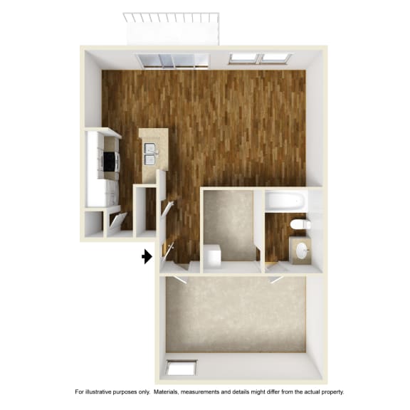 Oakmont A2 3D Floorplan at Westdale Hills, Euless TX